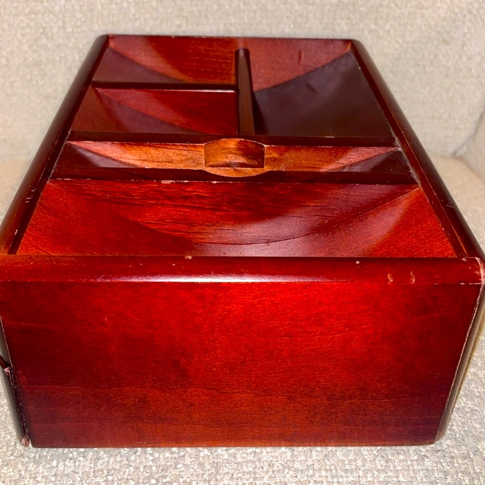 Vintage Wooden Desk top Organizer with Drawer